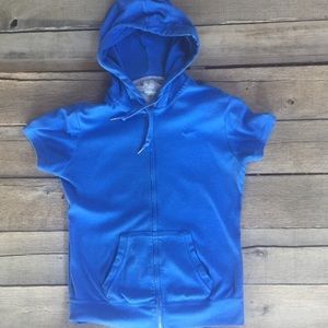 Nike short sleeve Zip Up Hoodie